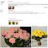 15 pz / lotto di seta vero tocco rosa artificiale splendido fiore matrimonio fiori finti per la decorazione della festa a casa regalo di San Valentino LJ201127