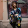 2019 НОВОЕ женское зимнее пальто с капюшоном в стиле бохо, накидка-пончо, женские шали, женский плед из пашмины, кашемировое одеяло, шарф Bufanda Mujer T1220363
