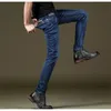 Chegada nova boa qualidade homens estiramentos jeans em vendas quentes longas comprimento frete grátis 201118