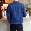 Jaqueta juvenil de jeans de jeans Homp Hip Hop Men S Jaqueta Retro Casual Bomber Jacket Fashion Streetwear Menções e casacos LJ201013