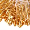 Naaien DIY Crafting -1000 stks 10.5 cm Wit Hang tag String met gouden messing veiligheidsspeld Goed voor kleding