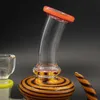Rauchen einzigartige bunte Rig-Mini-Pfeife DAB-Rigs 8-Zoll-Bubbler-Huka-Bong-Öl-Rig mit einer freien Schüssel