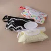 1pc Snap Strap Polyester Clamshell Wet Wipes Bag Servett Storage Box Wipes Case Kvinnor Kosmetiska Påse Hem Rengöringsmedel1