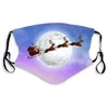 Рождество Санта Печать аниме лица маска ветрозащитный лыжный туризм маска спортивная шарф маска