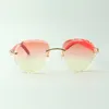 Utsökta klassiska solglasögon 3524027 med naturliga röda trätempelglas, storlek: 18-135 mm