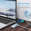 Adaptador de estação de acoplamento HUB USB 11 em 1 com 4K, VGA, PD tipo C, porta Ethernet RJ45, cartões SD/TF, AUX de 3,5 mm, MacBook Pro/Air3188784 compatível