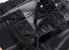 Италия Мужские дизайнерские джинсы брюки черные роскоши разорванные утомистые байкерские моторы брюки наливают классные Hommes Men S Hip Hop Denim Rock