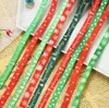 25 yards 10mm Kerst lint afgedrukt grosgrain linten voor geschenkverpakking bruiloft decoratie haar bogen diy gratis verzending