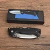 Promotion AD-10 Tactical Folding Knife S35VN Drop Point Satin Blade Black G10 + Stainless Steel Sheet Handle With Retail Box