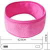 Bath Shower Hairband Cosmetic Fabric Towel Makeup Wash Face Headband Soft Yoga Spa Women Headwrap Girls Hair Accessories 10 Colors DW6253