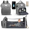 Baby Nappy Changing Bags Station Portable Bed Travel Bassinet Folding Crib Shade Cloth Pad Waterproof 220225