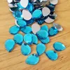 DIY 600pcs 10*14mm acrylic flatback teardrop-shaped diamond drill women handbags clothing materials-E49