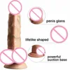 Realista Dildo Vibrador G-Spot Massagem Mastagem Masturbação Lifeelike Sentindo Real Pênis Sexo-Brinquedos para Mulheres Adulto Sex Shop Y201118