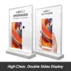 A4 Acryl 8.5 "x 11" Klarer Einzelblatt Slant Back Design Sign Display Halter Ständer Tabletop für Menübilder Flyer Promo-Anzeigen