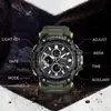 SMAEL 1802 sport hommes montres haut de gamme de luxe militaire montre à Quartz hommes étanche choc mâle horloge numérique Relogio Mascul2694