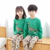 27 детских осенних девочек в пижамах костюм для мальчиков пижам на 2-9 лет домашний костюм Дети Дети Пижама Мультфильм Детская одежда LJ201216