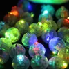 100 Pz / lotto Colore Rotondo Mini Led RGB Flash Ball Lampada Lanterna Palloncino Luci Per Il Nuovo Anno Deco Decorazione Della Festa Nuziale Di Natale 201201