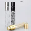 Bouteilles de parfum vides de 10ML, 20 pièces/lot, flacon pulvérisateur en verre avec impression de fleurs, tube de récipient d'échantillon, offre spéciale