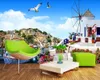 Living 3d Wallpaper Romantic Landscape 3d Wallpaper Venice Mediterranean Landscape Background Painting Modern Mural 3d Wallpaper