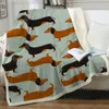 3D impressão digital sherpa cobertor desenho animado colorido plush throw cobertor para criança filhote de cachorro adulto wearable no sofá cama de espessura quente 201128