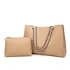 HBP Composite Bag Messenger Bag Handtasche Geldbörse Neue Designer-Tasche Hohe Qualitätsmode Zwei in einer gerippten Kontrollkette