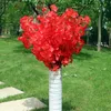 160 cabezas de seda flor de cerezo seda flor artificial ramo de flores de cerezo artificial del árbol para la decoración del hogar para la decoración de la boda de bricolaje