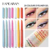 HANDAIYAN 20 Color Matte Eyeliner Gel Pencil Easy to Wear Colorful White Yellow Blue Eye Liner Pen Cream Makeup Cosmetics