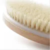 Trä oval badborste naturlig kropp massage bad dusch mjuk borstborste spa kropp borstar hälsa hha1693