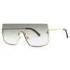 Sunglasses One Large Rimless 2021 Women Men Silver Mirror Shades Fashion Brand Sun Glasses Female FML8695695