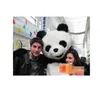 Hot high quality Real Pictures panda mascot costume Adult Size