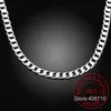 Chaînes 925 Sterling Silver 8mm 16-24 pouces Hommes Collier Chaîne latérale Déclaration atmosphérique Cadeau Party Jewelry1202R