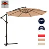 Новый 10 'Patio Umbrella смещенное висящее зонтик на открытом воздухе зонтик D10212Q