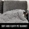 Clanta de cão de estimação de pelúcia longa coberta portátil de espessura dupla, manta de cama de estimação fino macio para cães 201119