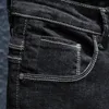 Herfst Winterr Zwart en Blauw jeans mannen denim broek mannelijke hoge kwaliteit slim fit jean merk Plus Size 40 42 44 46 201120