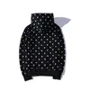 2021 designer brand embroidery hooded color wave point Sweatshirts men and women couple Sweatshirts
