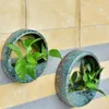 Creatieve aardewerk stijl muur opknoping planter pot home decor tuin decoratie y200709