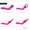 10 Speeds G Spot Vibrator for Women Powerful Magic Wand With 3 Replaceable Caps Clitoris Stimulate AV Stick Sex Toys for Adult 201212