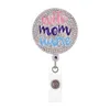 1 pièce/5 pièces/10 pièces mignon rétractable strass cristal émail rond femme maman infirmière amour coeur Badge porte-bobine avec pince pour la décoration