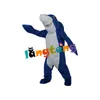 Mascote trajes843 azul tubarão mascote traje adulto cartoon design