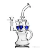 24cm tall hookahs recycler bongs glass bong water pipes oil dab rig