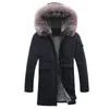 Uomo lungo Parka cotone imbottito giacche invernali cappotti con cerniera uomo moda casual slim fit giacche imbottite cappotti capispalla maschile 201119