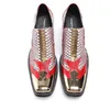 Height Men Red erhöhen Mode High Heel Oxfords echte Lederkleid Metall Zehen Party formelle Männer Bogue Schuhe Schuh Schuh