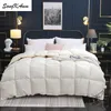 SongKAum Bettdecken aus 95 % weißen Gänsedaunen/Entendaunen, hochwertige, komfortable Heimbettdecken, 100 % Baumwolle, Bezug, King-Size-Bett, Queen-Size-Bett, LJ201015