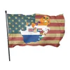 American Old South African 3x5ft Flags Banderoller 100% Polyester Digital Utskrift för inomhus Utomhus Hög kvalitet med mässing Grommets RRD13286