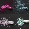 12 24 48 Flaskor Färgglada Mixed Nail Art Sequins Glitter Nail Powder Pigments 3D Ultra-Tunna Klistermärke Flakes Manikyr Dekorationer Set