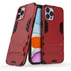 2 in 1 Kickstand With Stand Holder Protective Hard Cases Rugged TPU+PC Armor Cover For iPhone 13 Pro Max 12 Mini 11 XS XR X