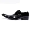 Offre spéciale hommes peau d'alligator en cuir noir robe chaussures d'affaires hommes chaussures de fête de mariage homme bout carré Derby chaussures