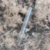 HoneyPuff Clear Glass One Hitter 79 * 10 mm Szkło Prosto Palenia Rura Jedna Hitter Rura Suche Zioła Tabuta Tabucia Dugule Akcesoria do palenia