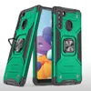 Samsung A02S A12 A32 A42 A52 A72 A82 S22 S21 S20 PC SHCokproof Cover Defender Pefenender Phenender電話ケースの磁気ブラケットリングケース