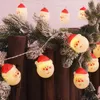クリエイティブ1.5m 10 LEDクリスマスツリーサンタクロース雪だるまスノーフレークライトストリングフェスティバルバーホームパーティーの装飾飾り